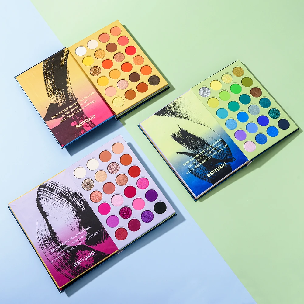 Палетка теней Beauty Glazed с алмазным пигментом Шиммер для макияжа 72 цвета набор