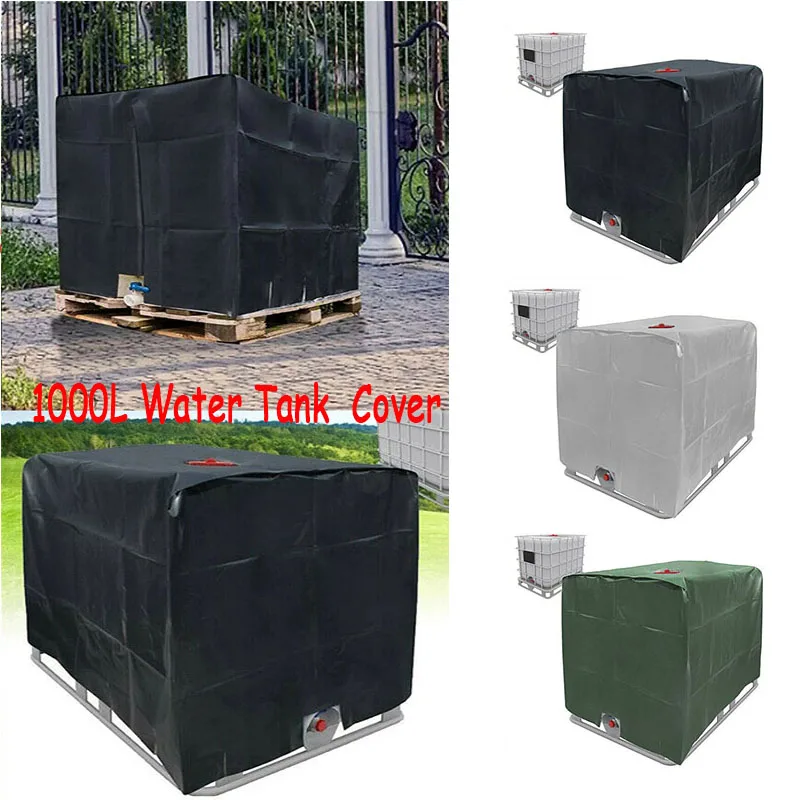 

1000 liters IBC Container Aluminum Foil Waterproof And Dustproof Cover Rainwater Tank Oxford Cloth UV Protection Cover 3Colors