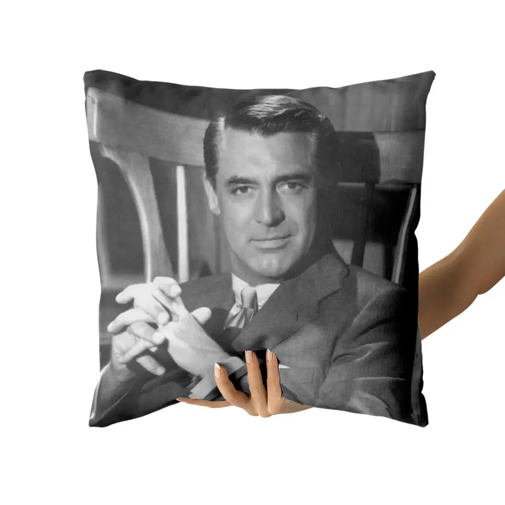 Cary Грант хлопчатобумажные холщовые наволочки на заказ для диванных подушек