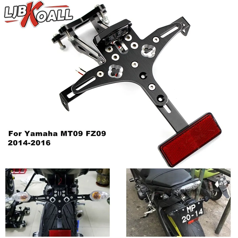 Номерных знаков держатель светодиодный свет для Yamaha MT 09 FZ 2014 2015 2016 MT09 FZ09 ФЗ Tracer 900