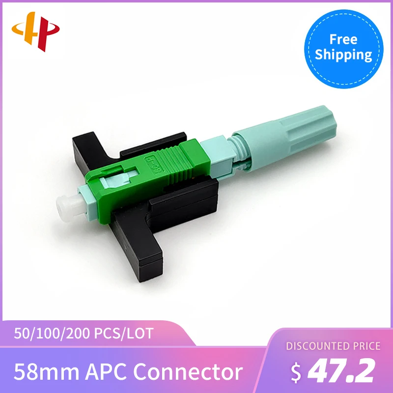 

Акция SC APC 58 мм SM одномодовый оптический соединитель FTTH инструмент холодного соединения волоконно-оптический быстрый соединитель