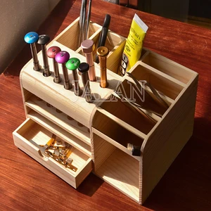 multi functional storage box mobile phone repair parts smartphone opening tools screwdriver collector wooden box free global shipping
