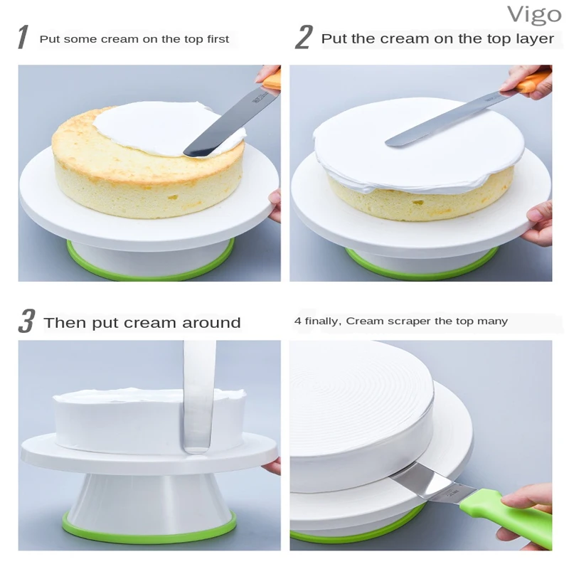 Инструменты для украшения торта шпатель с пластиковой стяжкой крема форма