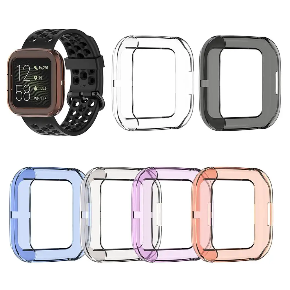Смарт часы защитный чехол для Fitbit Versa 2 новый высококачественный ТПУ полный экран