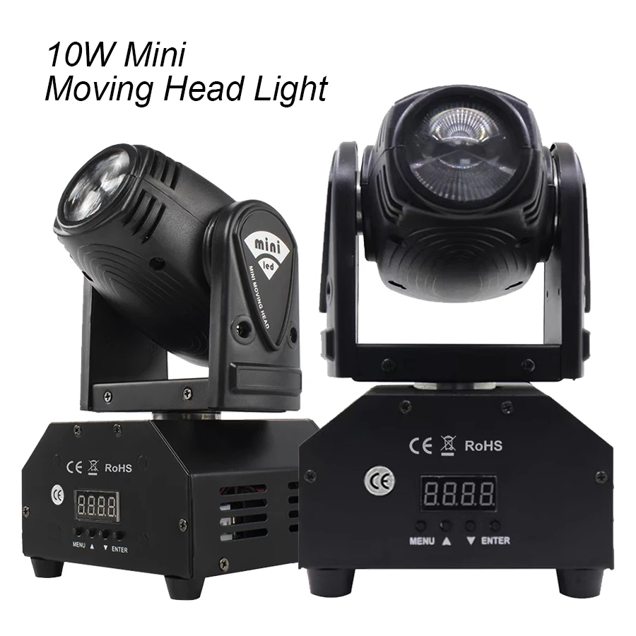 10W small moving head light RGBW four-in-one effect light disco light night club light projector Christmas decoration