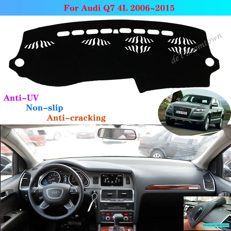 

Car Dashboard Cover Dash Mat For Audi Q7 4L 2006~2015 Auto Non-slip sun Shade Dash Cover Protective pad LHD RHD Car Styling