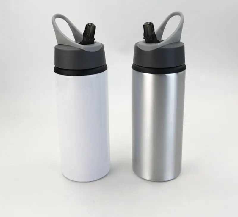 Hot Sale 600ml Outdoor hiking DIY Photo Blank Sublimation Sports Bottle 60PCS without Printing sublimation aluminum bottle AS009