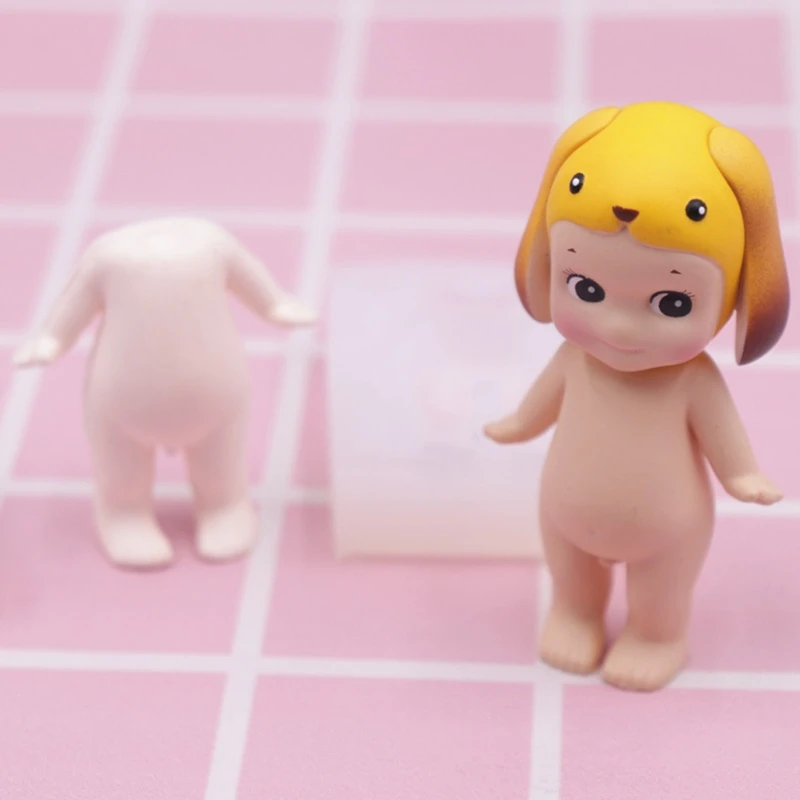 Форма 3D для куклы силиконовая форма в форме тела мультяшного мальчика подарок на