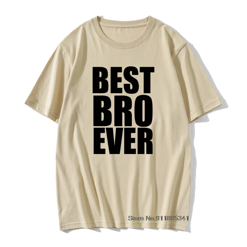 Новинка футболка Best Bro Brother Ever Футболка большой маленький подарок забавная крутая