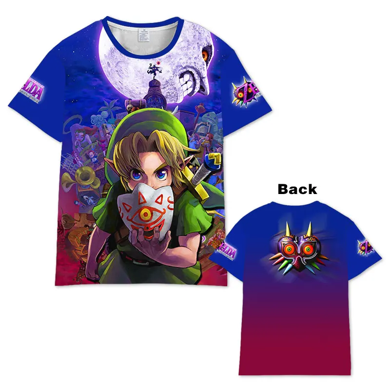 Япония Аниме Легенда о Зельде футболка для мужчин и женщин короткий рукав летнее