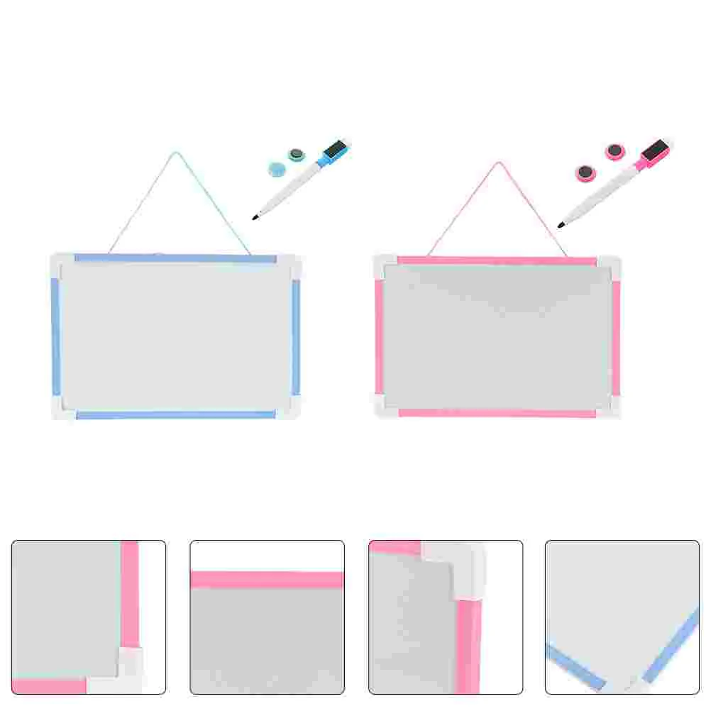 

1 Set Double-sided Magnetic Whiteboard Writing Board Hanging Message Board (Assorted Color)