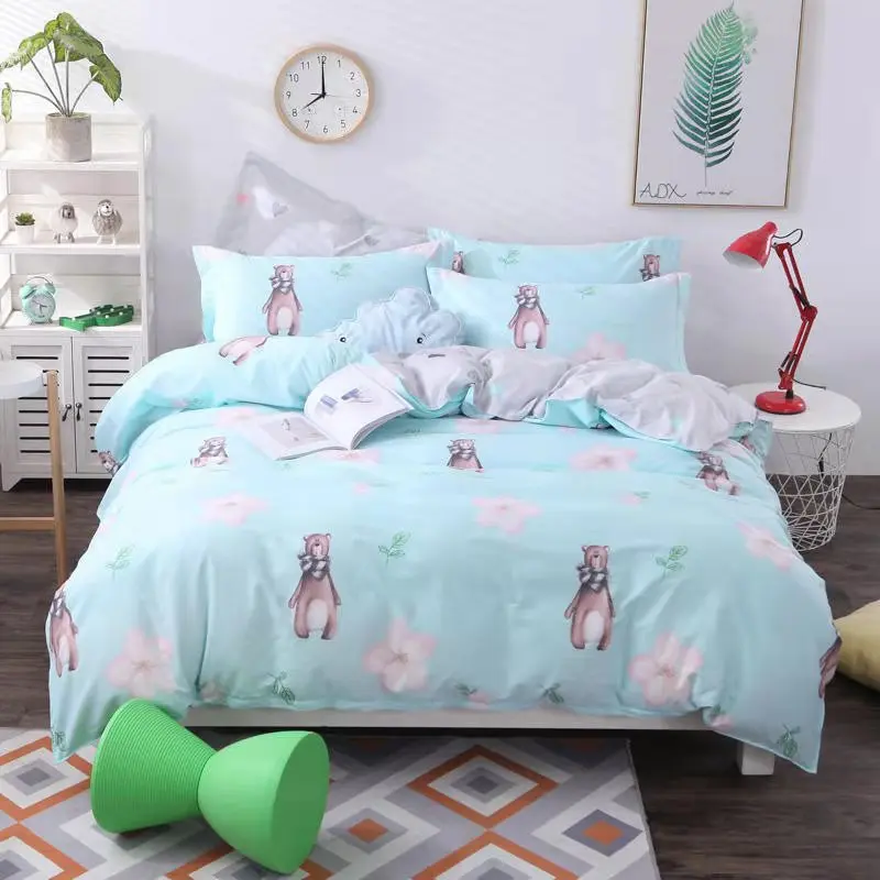 Рекламный домашний текстиль постельное белье костюм из четырех предметов