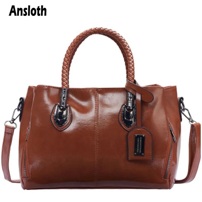 

Сумка женская на плечо Ansloth, из вощеной кожи, на молнии, HPS967