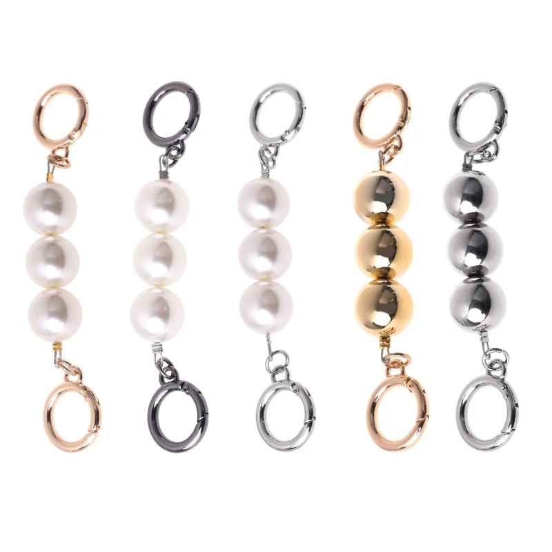 

Bag Strap Extender Artificial Pearl Replacement Bag Chain Strap for Handbags
