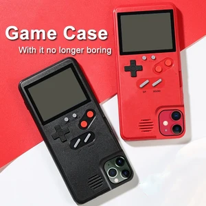 phone case for iphone 13 12 11 pro max 2 in 1 video game console handheld game player protection cover case for iphone 12 xr xs free global shipping