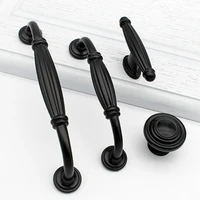 96128160192mm black drawer pulls kitchen cabinet handles door knobs and handles drawer knob furniture drawer knob metal