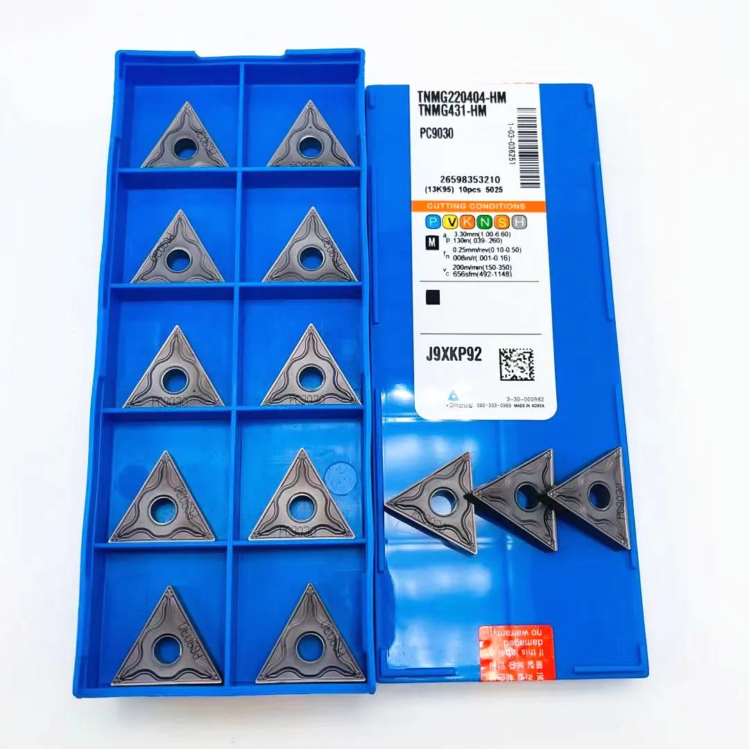 

TNMG220404 HM PC9030 TNMG 220404 HM PC9030 high quality original external metal turning tool CNC turning insert