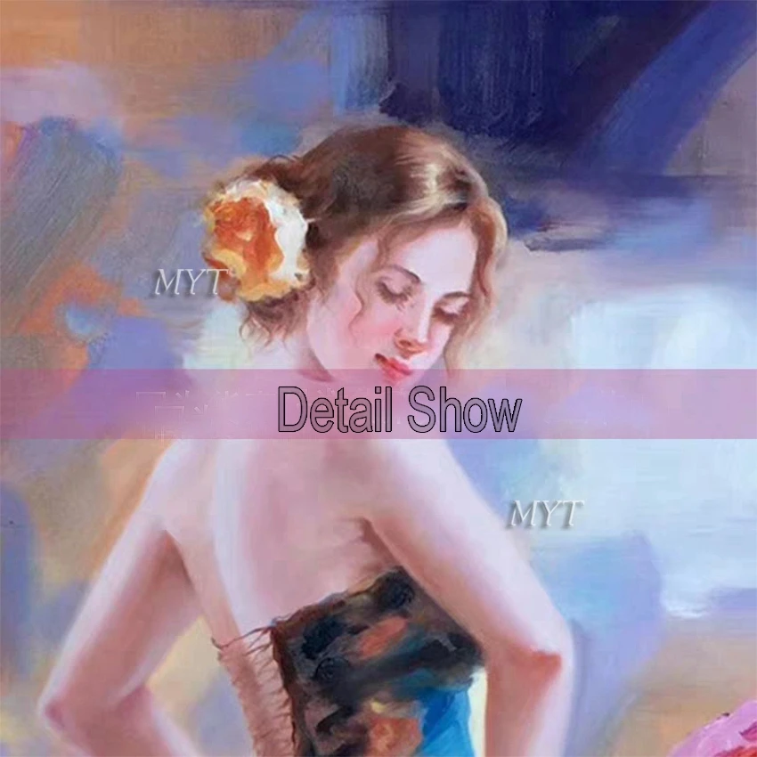 Красивые девушки танцуют фото стены искусства 100% ручная роспись маслом Женщины