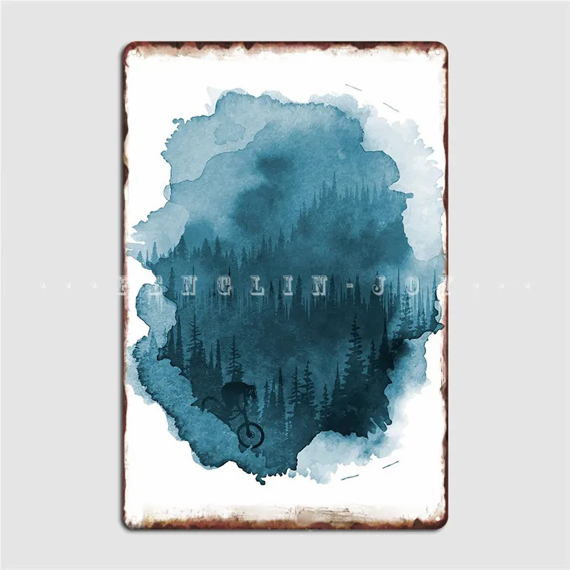 

Mountain Bike Metal Sign Pub Garage Decoration Cinema Garage Wall Decor Tin Sign Posters