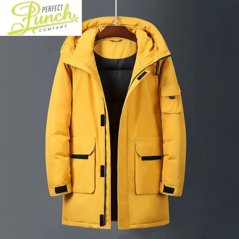 

Пуховик мужской с капюшоном, модная утепленная куртка в Корейском стиле, одежда для мужчин, WPY1623