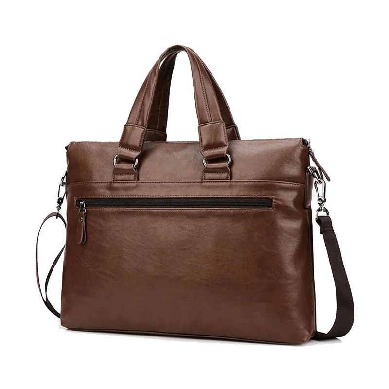 Деловой портфель для мужчин винтажная сумка мессенджер офиса вместительная на