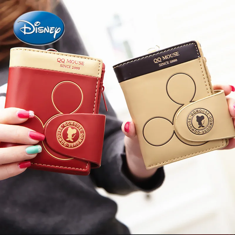 

Disney Mickey Cartoon Print Men's and Women's Short Wallet Fashion Clutch Bag Multi-card Slot Long Wallet Coin Purse Card Holder