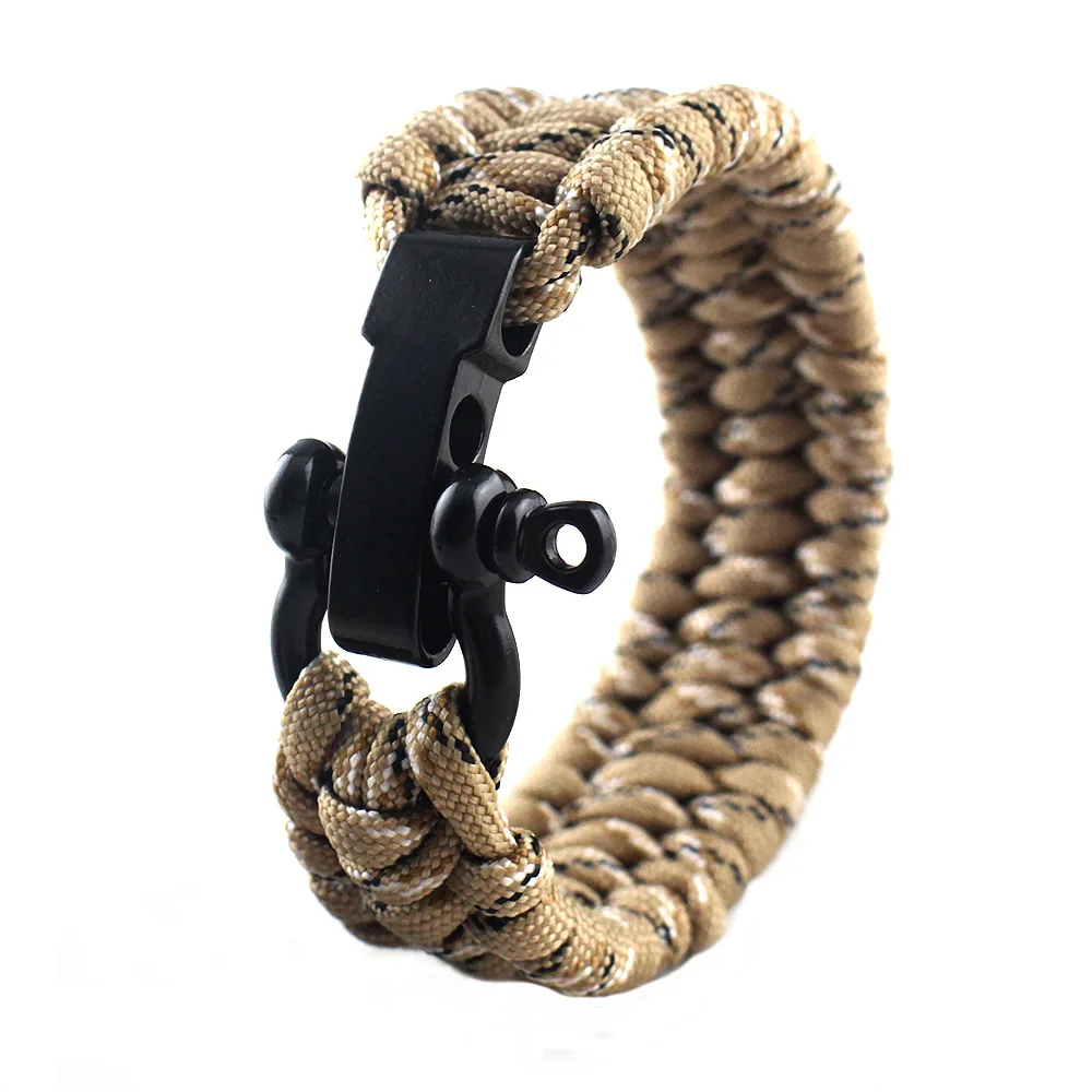 

23CM Artificial Braided Nylon Hand Rope Climbing Camping Rescue Paracord Multi Functional Emergency Paracord For Men Women
