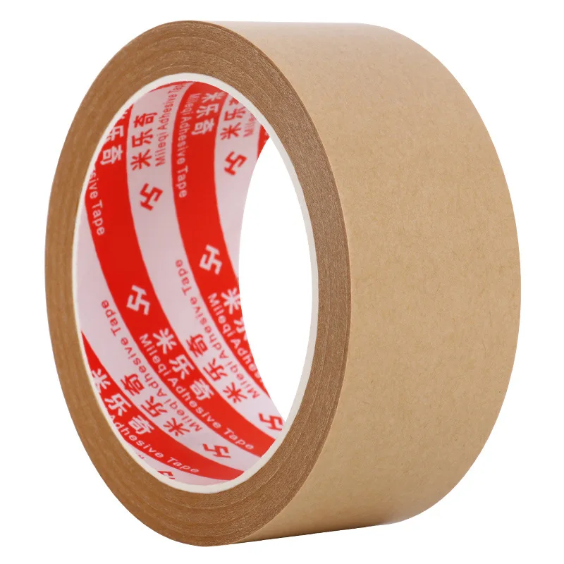 Gummed Kraft Paper Tape High Adhesive Carton Packing Tape Waterproof Masking Paper Tape Box Sealing Painting Kraft Paper Tape images - 6