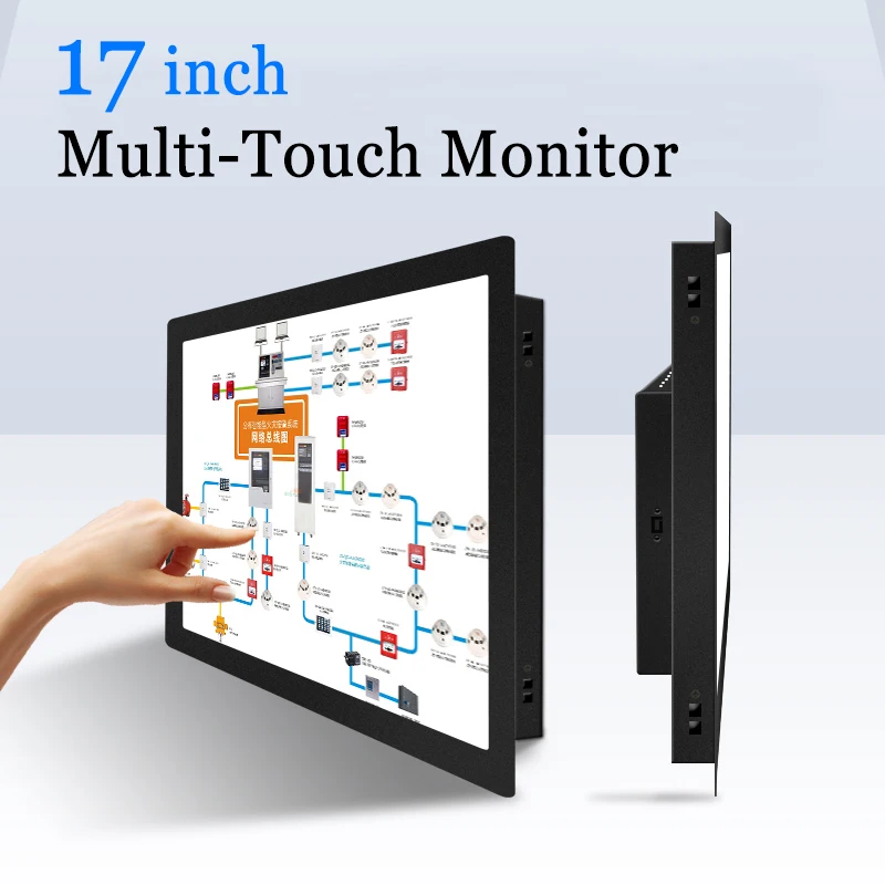 

IP65 Protection 17 inch Capacitive Touchscreen PC Monitor Multi Touch Screen USB Industrail Computer Monitor