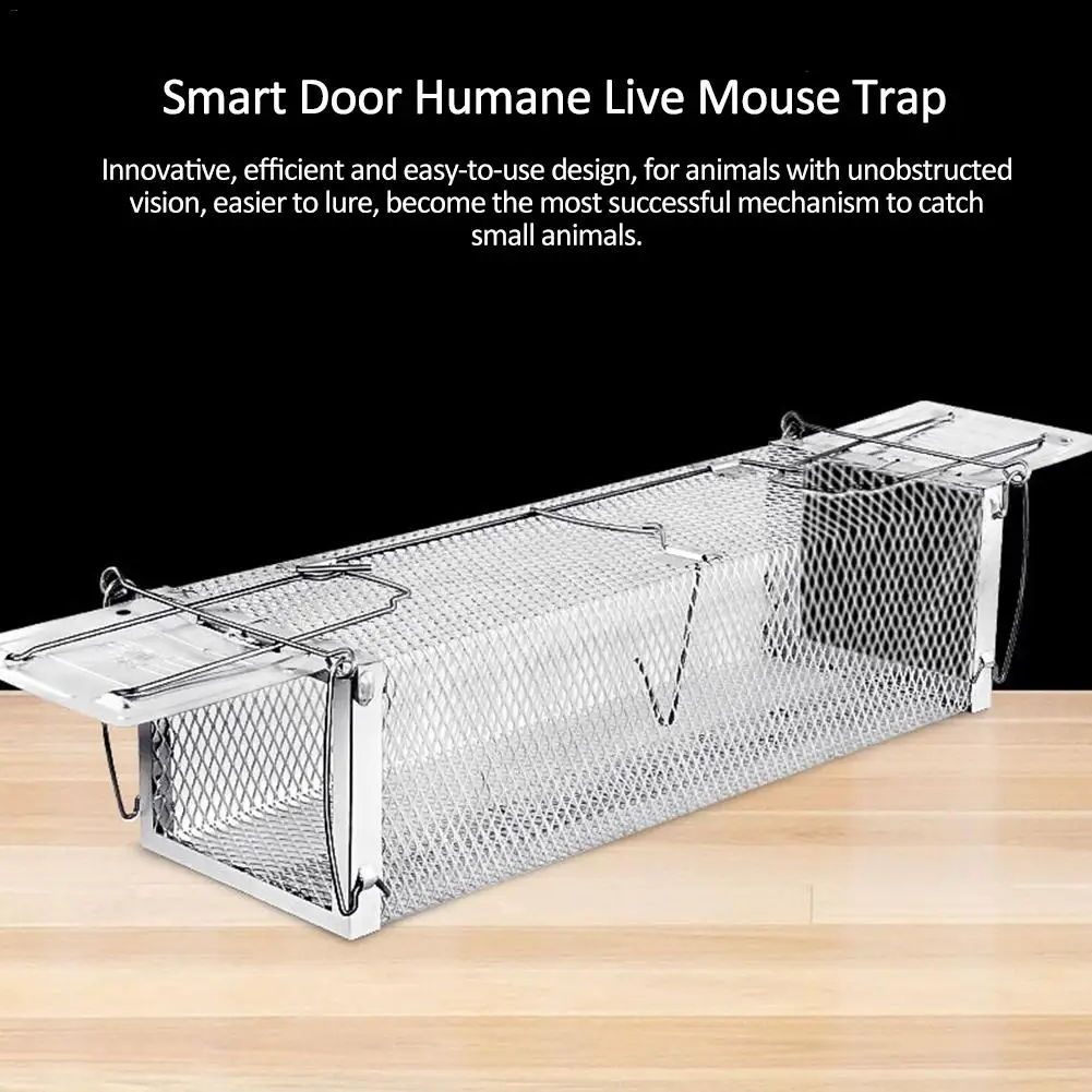 Умная дверь гуманная живая мышка ловушка животное клетка крыса для маленьких