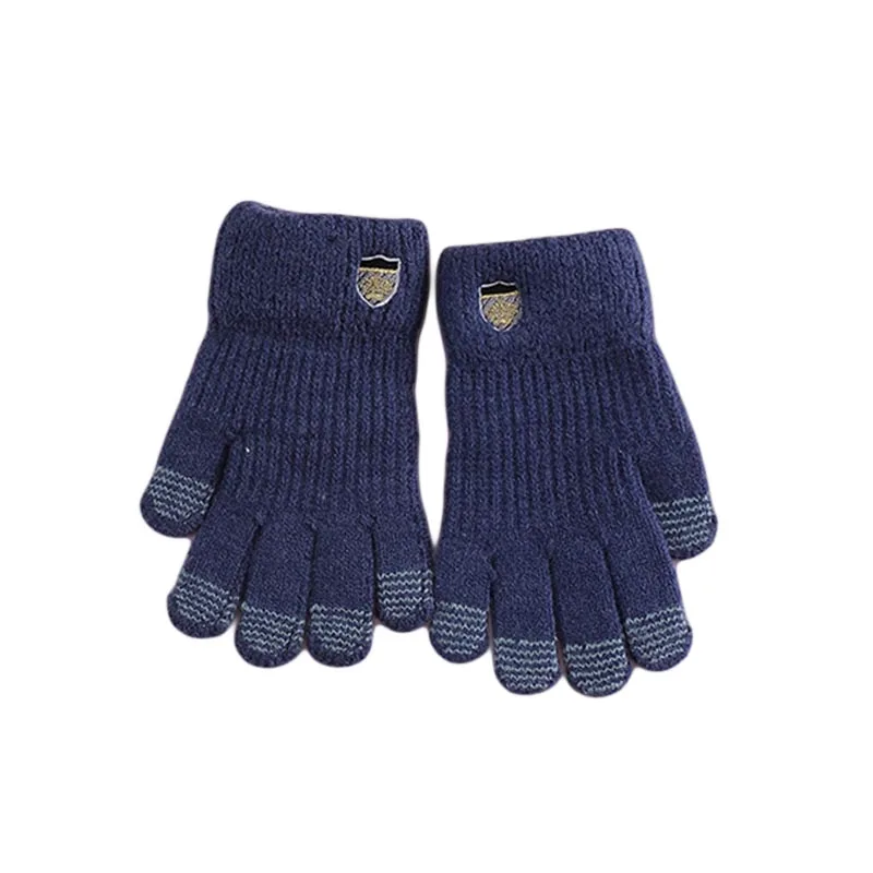 2020 Children gloves Winter and autumn fingers warm soft knitted boys fashion for Kids 3-6Y with high quality | Детская одежда и