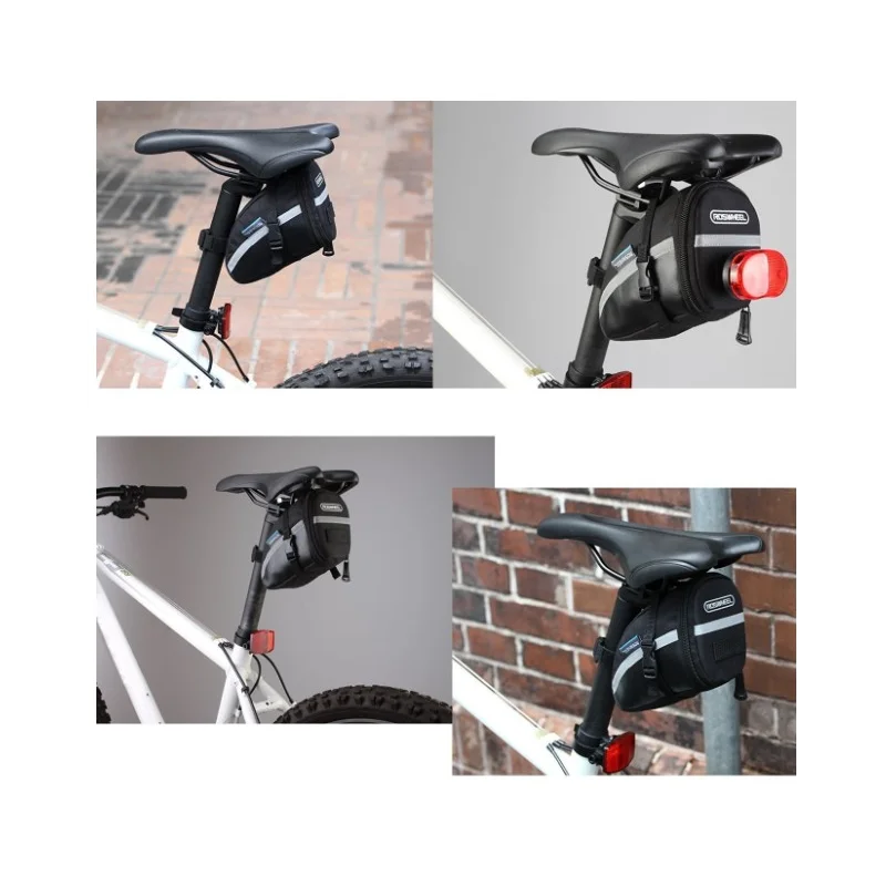 

Portable Waterproof Bike Saddle Bag Cycling Seat Pouch Bicycle Tail Bags Rear -40