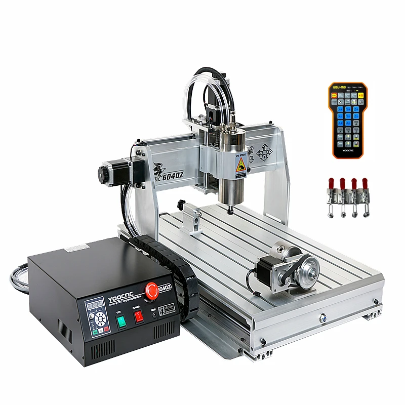 YOOCNC 6040 ЧПУ маршрутизатор 4 оси 2200 кВт Вт USB Mach3 гравер гравировка фрезерный станок