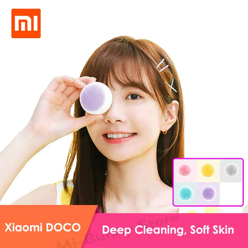Xiaomi Doco Sonic Electric Facial Cleaning Brush Massage IPX7 Waterproof Cleansing Devices Face Skin Care Tools | Электроника
