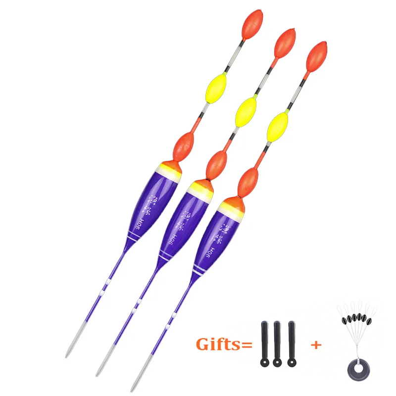 

3pcs/Lot Fishing Floats Fresh Water Buoy Bobbers Small Fish Ice Fishing Shrimp Fishing Tackle Accessory