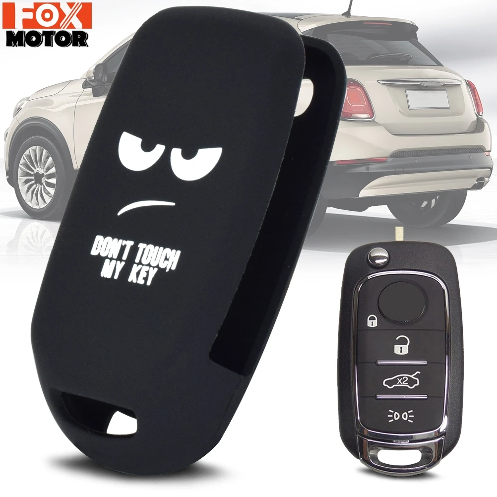 

For Fiat Egea 500X Toro Tipo Egea Dodge Neon Skin Cronos 2015 2016 2017 2018 Silicone Car Remote Flip Key Fob Shell Cover Case