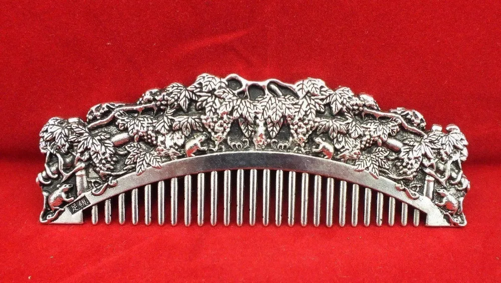 Duozi Duofu маленький лист белый медный гребень для руководства свадебный подарок Подарочная коробка для гребня подарок Duozi Duofu маленький лист белый медный гребень для руководства свадебный подарок Подарочная коробка для гребня подарок