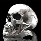 FDLK хип-хоп Мужская мода карбидный череп, кольцо для панков Готический Скелет байкерские ювелирные изделия вечерние кольца подарок для мужчин Размер 6-13