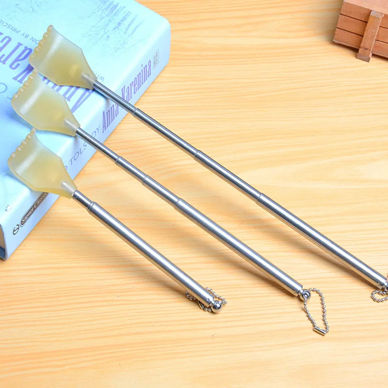 

Portable Telescopic Extendable Back Scratcher Handy Pocket Metal Pen Massage Tool CJ