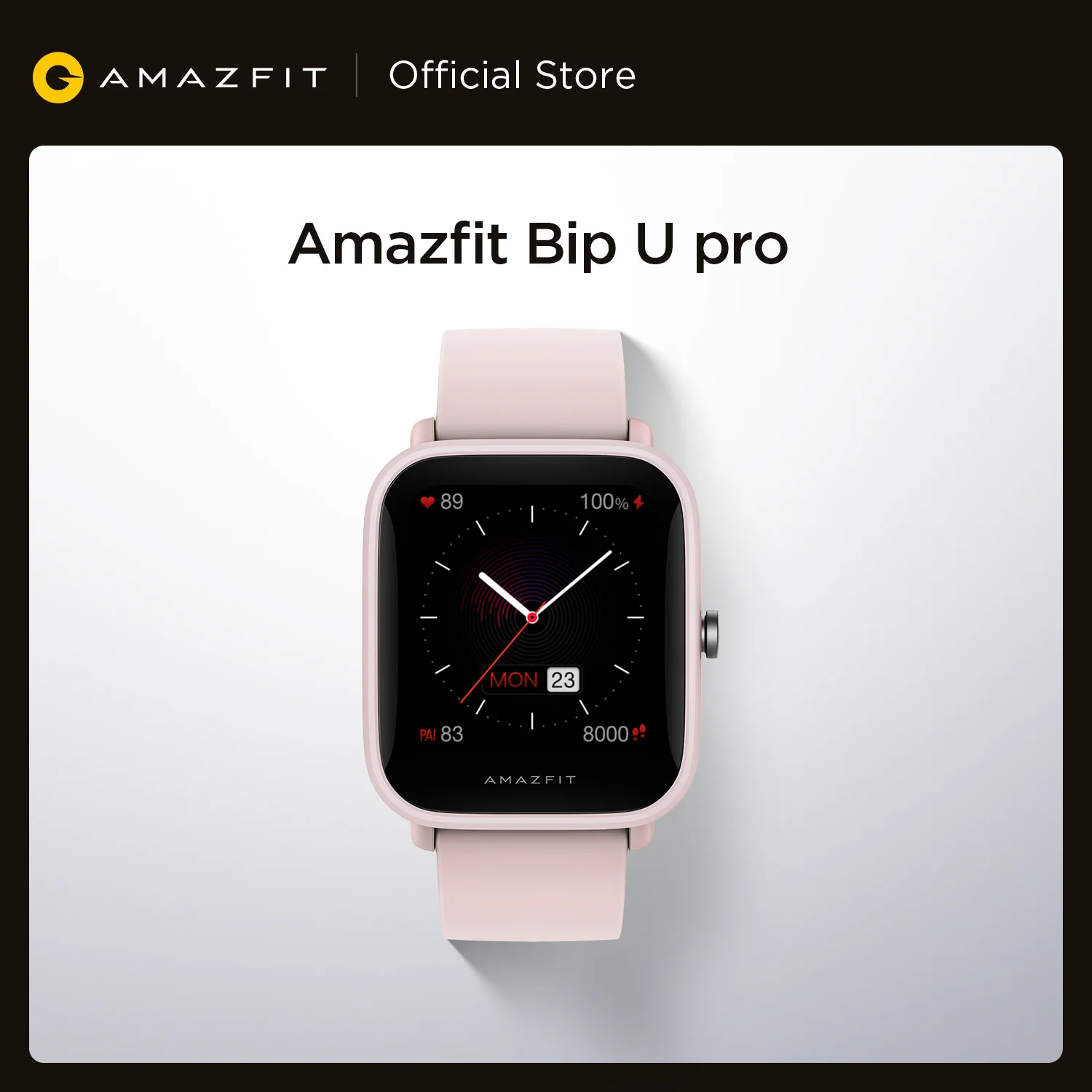 Новый 2021 Amazfit Bip U Pro GPS Smartwatch Цвет Экран 31g 5ATM в соответствии со стандартом водонепроницаемости 60 + спортивный режим смарт часы для IOS и Android