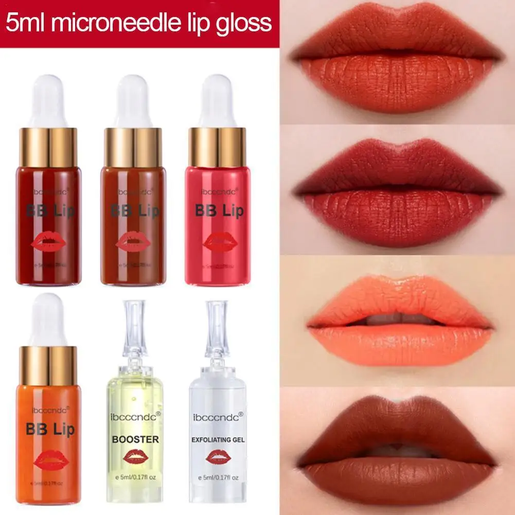 

New Microneedle Lip Gloss Set Semi-Permanent Lip Gloss Liquid DIY Moisturizing Lasting Lip Gloss