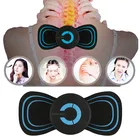 Массажер для шеи портативный Электрический, мини-массажер для релаксации шеи, стимулятор шейного отдела позвоночника, снятие боли, Разминающие гелевые подушечки, бытовой