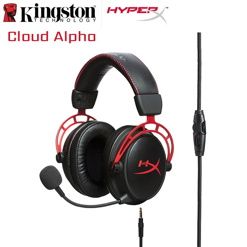 

Original Hyper X Cloud Alpha Gamer Headphone E-sports headset With microphone Gaming Headset For PC PS4 Xbox Computer Laptop