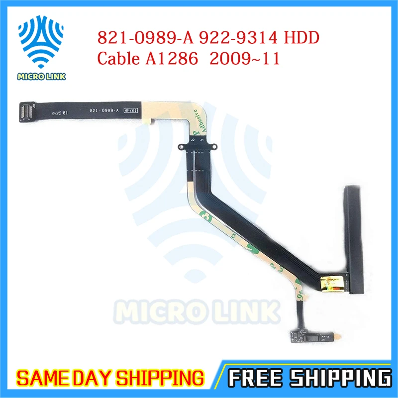 Новый 821 0989 A 922 9314 HDD кабель для Macbook Pro 15 &quotA1286 жесткого диска 2009 2010 2011|hard drive cable|hdd