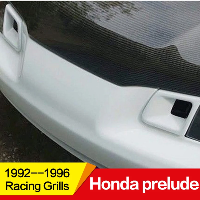 Используется для Honda Prelude racing grills 1992 93 94 95 96 год углеродное волокно рефитт передний центр гоночная решетка крышка аксессуары