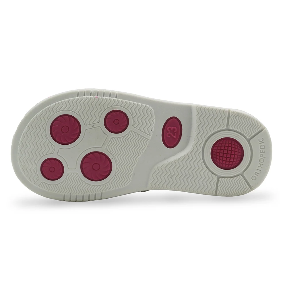 Сандалии Apakowa для девочек пляжные ортопедические закрытый носок на липучке