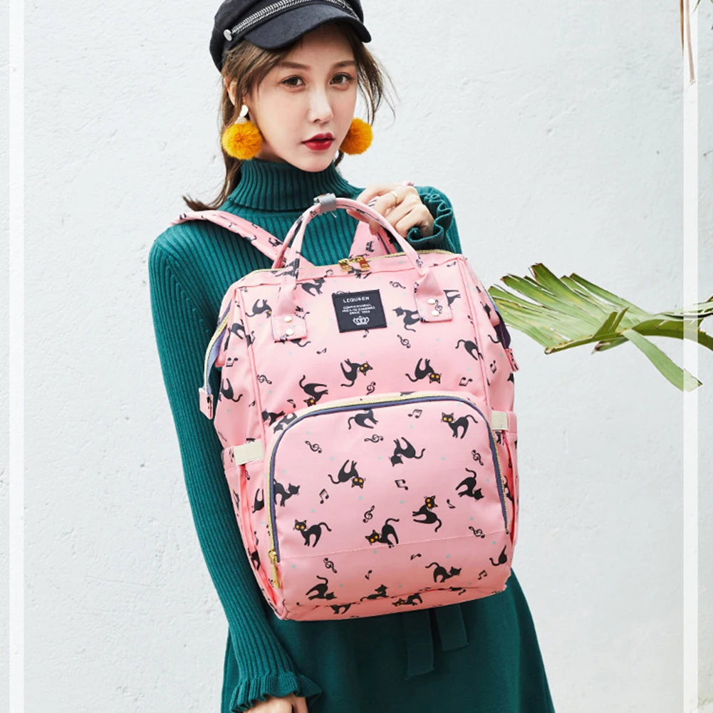 

2021 Brand Nappy Backpack Bag Mummy Large Capacity Stroller Bag Mom Baby Multi-function Waterproof Outdoor Travel Diaper Bags