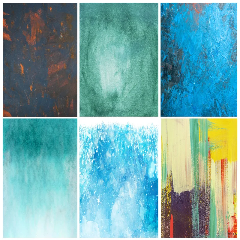 Однотонные градиентные абстрактные Фото фоны ручная роспись виниловые