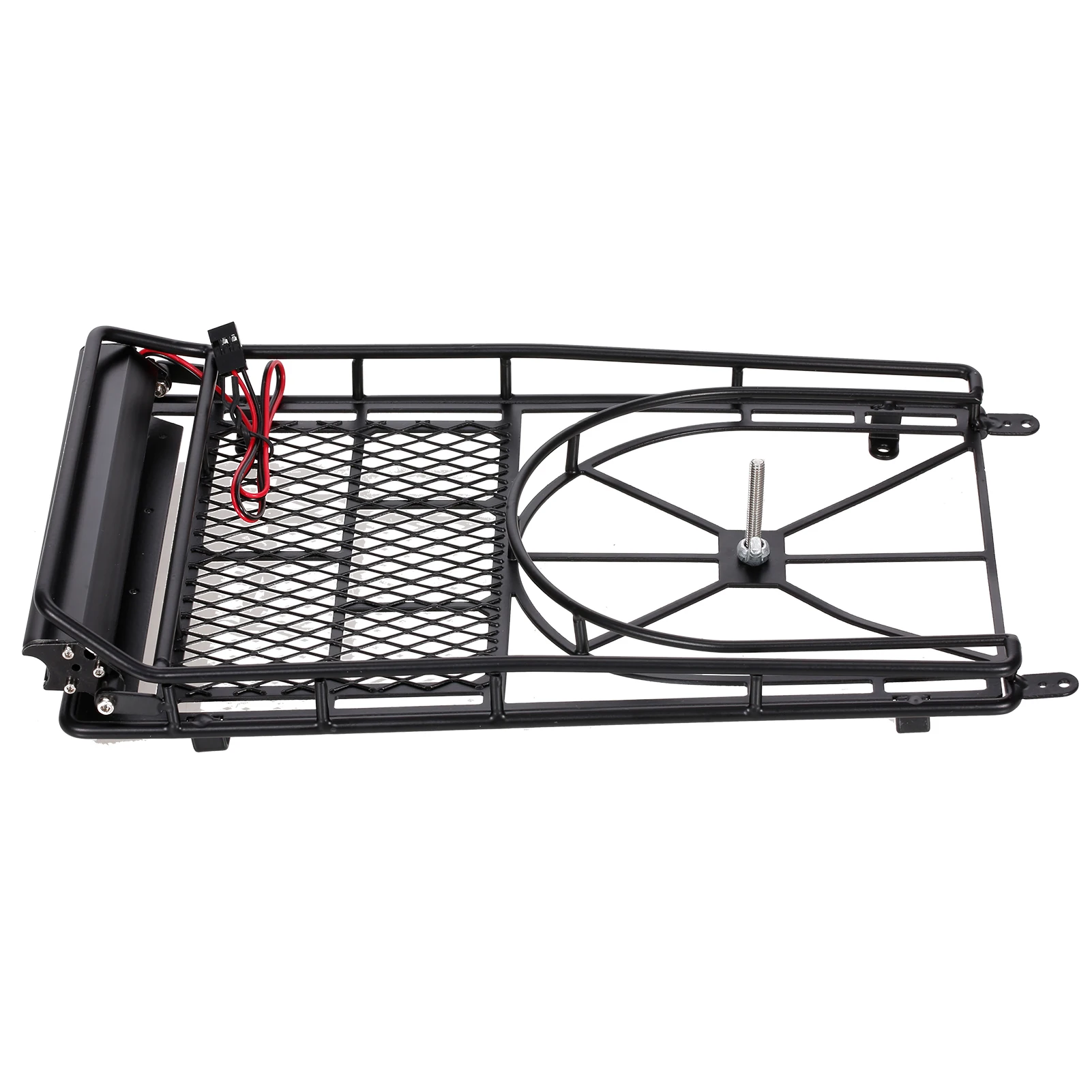 Alloy Roof Rack Luggage with 10-LED Lights Bar for 1/10 RC Rock Crawler Hsp Redcat Traxxas Tamiya Hpi RC4WD AXIAL TRX4 SCX10 | Игрушки и