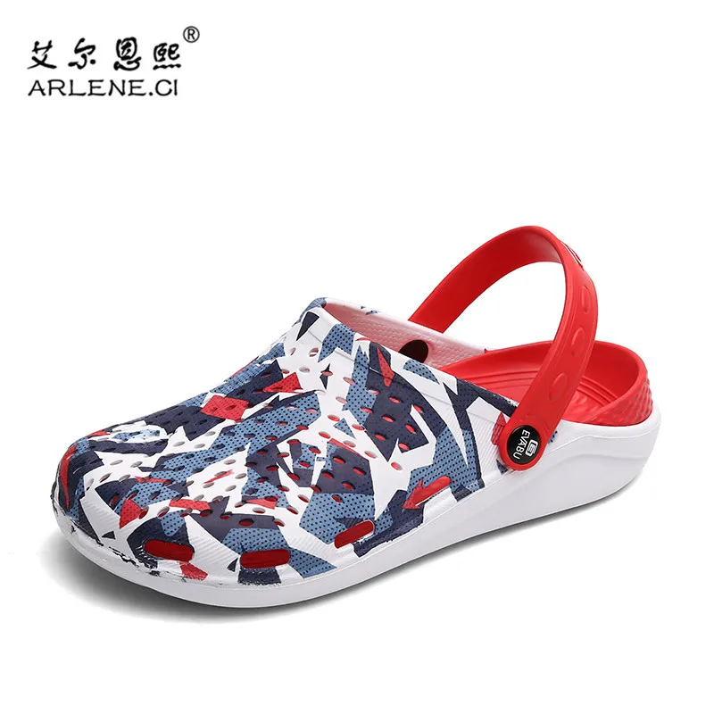 Мужские легкие сандалии дышащие Нескользящие для сада и пляжа прогулочная